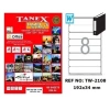 TANEX 192x34 mm LASER ETİKET TW-2108