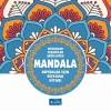 DESENLER TEZHİPLER ŞEKİLLERLE MANDALA MAVİ KİTAP BÜYÜKLER İÇİN BOYAMA KİTABI
