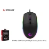 RAMPAGE SMX-R63 GLORY USB SİYAH RGB IŞIKLI 6400 DPI KABLOLU GAMING MOUSE