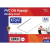 KRAF 512G CİLT KAPAĞI A4 160mic. 100LÜ BEYAZ