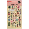 TANEX KIDS TNX-25144 DEKORATİF ETİKETLER - PUFFY SEMPATİK KEDİ-4 SERİSİ STICKER - TEKLİ