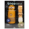 VAGONLİFE COCOSMILE ÇİZGİLİ PİPETLİ ÇELİK TERMOS CS0003 500ML YELLOW