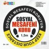 SİNO SN-001 ZEMİN UYARI ETİKETİ - SOSYAL MESAFE