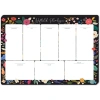 KESKİN 43730-2 17X24 HAFTALIK PLANNER BLOK SİYAH ÇİÇEK