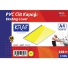 KRAF 512G CİLT KAPAĞI A4 160mic. 100LÜ SARI