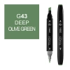 TOUCH TWIN G-43 ÇİFT UÇLU MARKER DEEP OLIVE GREEN