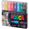 UNİ POSCA SU BAZLI MARKER ANA RENKLER PC-1M/8C 0.7mm 8Lİ SET