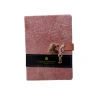 VICTORIAS JOURNALS 9306 13x18cm 80gr.160YP. MİYAW KİLİTLİ KUTULU ÇİZGİLİ DEFTER PEMBE