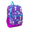 CORAL HIGH 23464 KİDS MOR PEMBE KEDİ DESENLİ DÖRT BÖLMELİ OKUL SIRT ÇANTASI