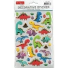 TANEX KIDS TNX-27166 DEKORATİF ETİKETLER - PUFFY RENKLİ DİNOZORLAR SERİSİ STICKER - TEKLİ