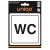 CREA UNIQO UYARI ETİKETİ - WC YAZISI 2Lİ  1405