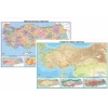 ODAK 50X70 TÜRKİYE SİYASİ - FİZİKİ HARİTASI