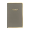 VICTORIAS JOURNALS MONACO 0235 VEGAN DERİ SERT KAPAK 13x21 100gr.160 SYF. PLANNER ÇİZGİLİ DEFTER GRİ