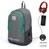 CORAL HIGH 23233 GRİ USB + AUX SOKETLİ ÜÇ BÖLMELİ SIRT ÇANTASI