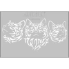 ARTDECO STENCİL A4  ÜÇ KEDİ 201