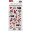 TANEX KIDS TNX-27120 DEKORATİF ETİKETLER - PUFFY AŞIK KEDİ SERİSİ STICKER - TEKLİ