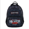 PANTHER PT-9888 NEVER GİVE UP SİYAH  3 GÖZLÜ SIRT ÇANTASI