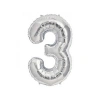 TEKNOPOİNT FOLYO  BALON 40 inç  RAKAM GÜMÜŞ  3