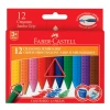 FABER CASTELL 122540 GRIP JUMBO WAX CRAYON PASTEL BOYA 12 RENK