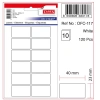 TANEX OFC-117 23x40mm BEYAZ OFİS ETİKETİ 10LU