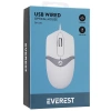 EVEREST SM-220 USB 1200 DPİ KABLOLU OPTİK MOUSE BEYAZ/GRİ
