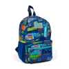 CORAL HIGH 23567 KIDS SAKS MAVİSİ GRAFİTİ DESENLİ İKİ BÖLMELİ MİNİK YUVA SIRT ÇANTASI