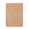 VICTORIAS JOURNALS 1613 VEGAN DERİ ESNEK KAPAK SPİRALLİ A5 100gr.128 SYF. ÇİZGİLİ DEFTER BEJ