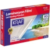 KRAF LAMİNASYON FİLMİ PARLAK A5 105 MİC 100LÜ 2122