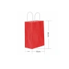 SAN HEDİYELİK KRAFT ÇANTA KIRMIZI 18x24X8cm