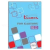 TİCON FON KARTONU KARIŞIK 10LU 25X35