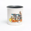 MACMUG 380917 WB100 AMSTERDAM MUG THE FLINTSTONES İÇ KISMI GRİ DIŞI KREM SERAMİK KUPA