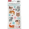 TANEX KIDS TNX-27119 DEKORATİF ETİKETLER - PUFFY OYUNCU KEDİ SERİSİ STICKER - TEKLİ