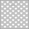 ARTDECO STENCİL 30X30CM KALPLİ DESEN 117
