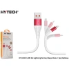 HYTECH HY-X330 1.2M 3A LIGHTNING KIRMIZI/BEYAZ DATA + ŞARJ KABLOSU
