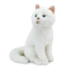 NECOTOYS ANIMALS OF THE WORLD 20890 OTURAN BEYAZ KEDİ PELUŞ 22 CM