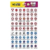 NOVA COLOR NC-694 EVA STICKER 20x30cm TRAFİK İŞARETLERİ 2