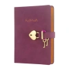 VICTORIAS JOURNALS 1332 HUSH HUSH KİLİTLİ 13x18cm 80gr.160YP. ÇİZGİLİ DEFTER MOR