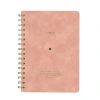 VICTORIAS JOURNALS 1616 VEGAN DERİ ESNEK KAPAK SPİRALLİ A5 100gr.128 SYF. ÇİZGİLİ DEFTER PUDRA PEMBE