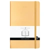 VICTORIAS JOURNALS 9177 13x21cm SERT KAPAK LASTİKLİ CEPLİ DE LUXE GÜNLÜK AJANDA - KENAR YALDIZLI ALTIN