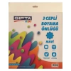 GIPTA BOYAMA ÖNLÜĞÜ - 3 CEPLİ ORTA BOY BEBEK MAVİSİ