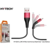 HYTECH HY-X230 1.2M 3A MICRO USB KIRMIZI/SİYAH DATA + ŞARJ KABLOSU