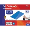 KRAF 512G CİLT KAPAĞI A4 160mic. 100LÜ MAVİ