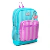 CORAL HIGH 23771 KIDS TURKUAZ PEMBE ÇİZGİLİ DÖRT BÖLMELİ SIRT ÇANTASI