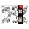 AKADEMİ ÇOCUK - FUNNY MAT - CANAVAR KAMYONETLER 48x33,5cm