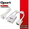 QPORT Q-VH VGA TO HDMI ÇEVİRİCİ ADAPTÖR(SES KABLOLU)