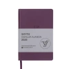 VICTORIAS JOURNALS 124-1480 14X20,5  SMYTH GÜMÜŞ YALDIZ KENARLI GÜNLÜK AJANDA A5 - MOR