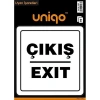 CREA UNIQO UYARI ETİKETİ - ÇIKIŞ EXIT 2Lİ  1407
