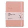 VICTORIAS JOURNALS 124-1435 14X20,5 KUKA HAFTALIK AJANDA A5 - PUDRA PEMBE