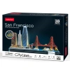 NECOTOYS CUB/L524H CUBIC FUN LED AYDINLATMALI CITY LINE SAN FRANCISCO 3D PUZZLE