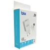 BIX BX-C10TA 10W SEYAHAT ADAPTÖR SETİ + 1 Mt 2.1A TYPCE-C USB KABLO BEYAZ